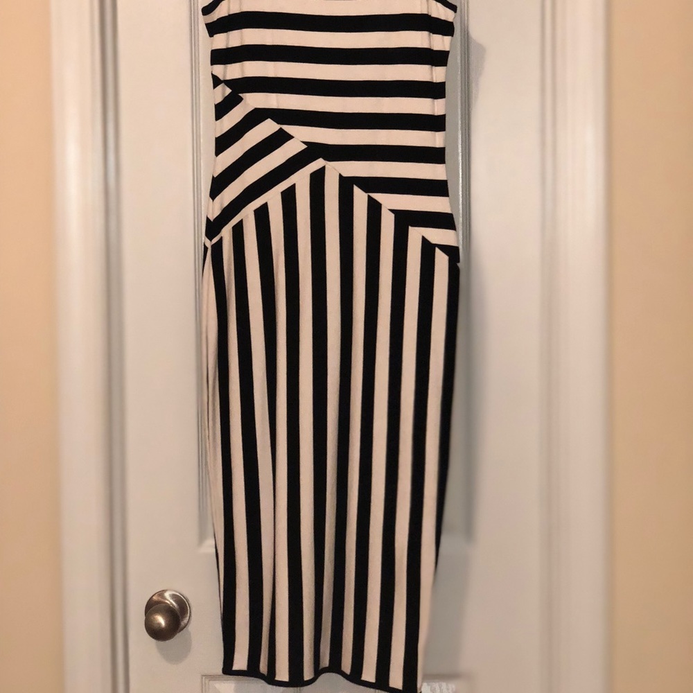 Striped pencil dress